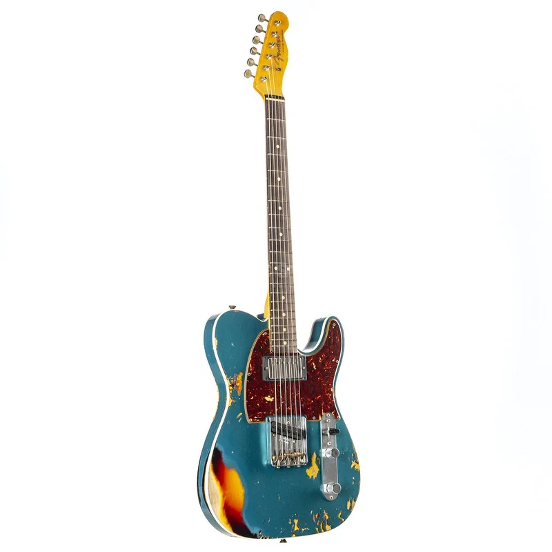 Fender 1960 HS Telecaster Custom Relic RW Aged Ocean Turquoise over 3CS #CZ547034