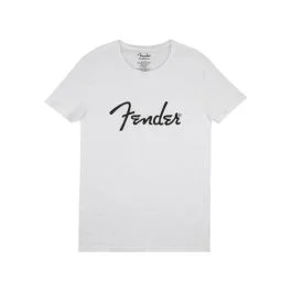 T-Shirt Fender logo spaghetti bianca L