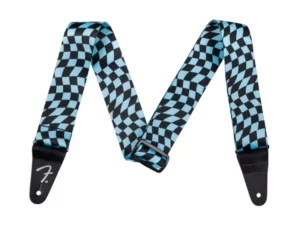 FENDER Wavy Checkerboard Polyester Strap Blue