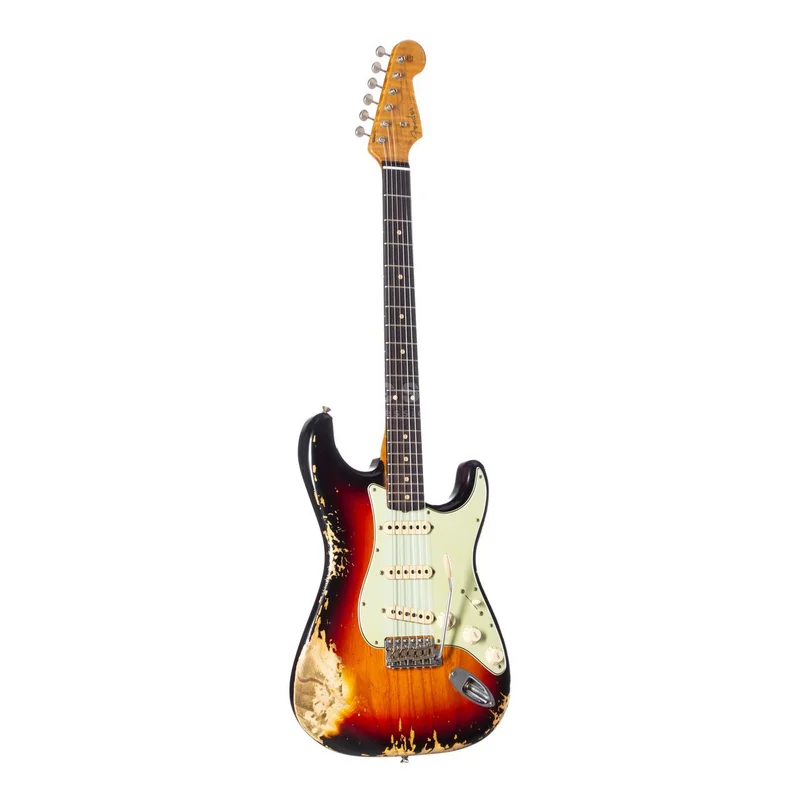 Fender Limited ’60s Heavy Relic Compound Radius Strat RW 3-Tone Sunburst #R96364