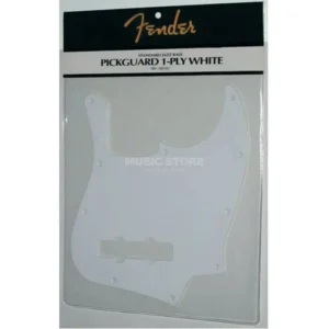 Fender Pickguard Standard Jazz Bass White 1-Ply