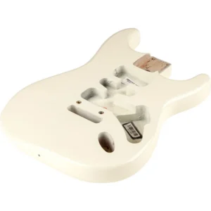Fender USA Strat Korpus HSH, Erle OWT moderner Steg, Olympic White