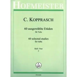 60 Etuden Heft 2 C. Kopprasch, Arr Seyffarth BOOK Tuba