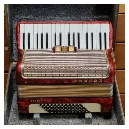 Hohner fisarmonica 72b 2/4 rossa usata