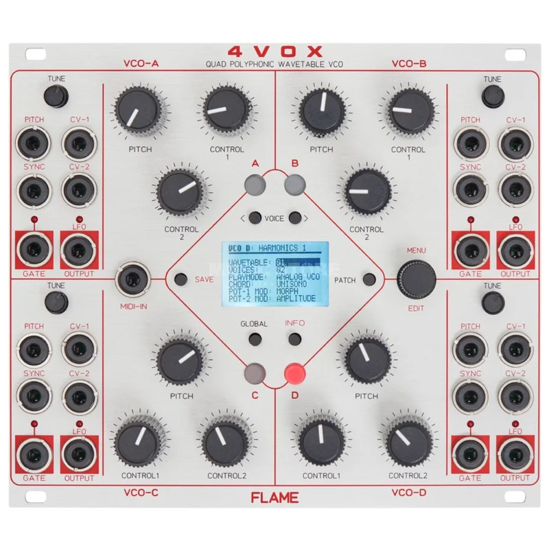 Flame 4 VOX Quad Wavetable Oszillator