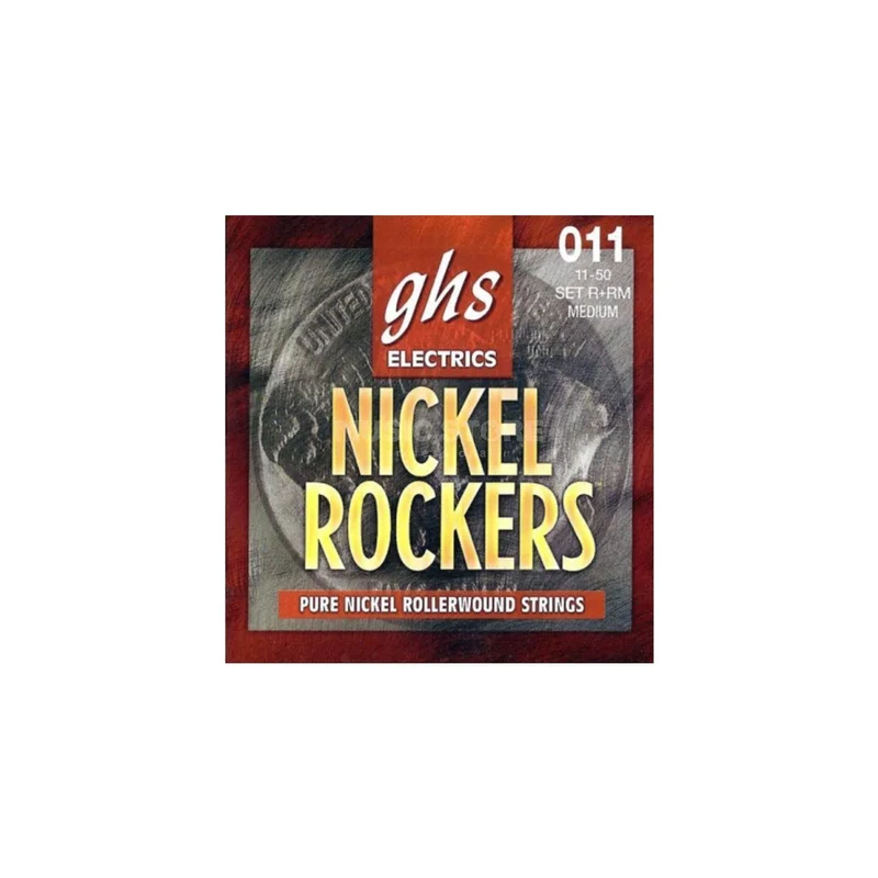 GHS E-Git.Saiten,11-50,Nickel Rockers Rollerwound