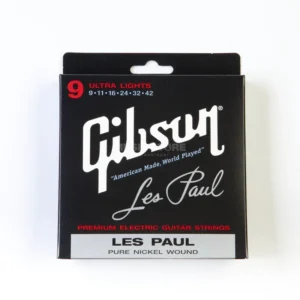 Gibson E-Guitar Strings 09-42 LesPaul Pure Nickel Wound