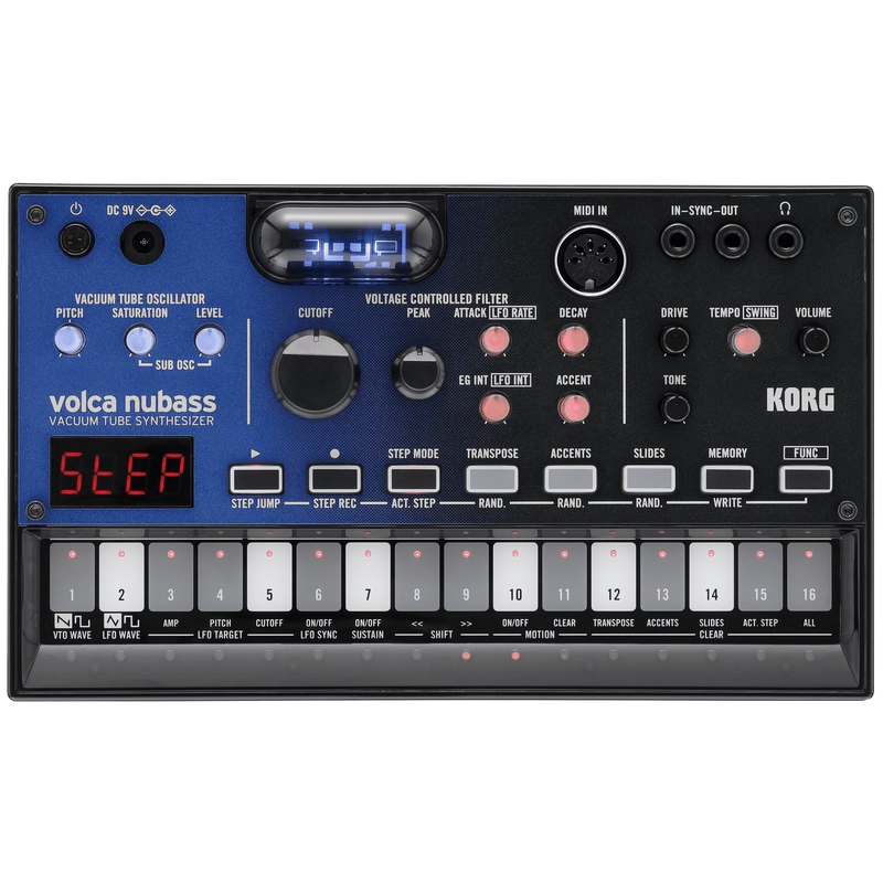 KORG VOLCA NUBASS ANALOGUE BASS MACHINE MODULO SINTETIZZATORE MONOFONICO ANALOGICO DI BASSI CON TECNOLOGIA NUTUBE