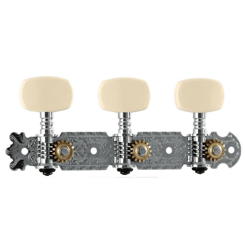 SOUNDSATION SMH-SS-C-3R3L SET MECCANICHE PER CHITARRA CLASSICA CROMATE CON PERNO IN METALLO SMHSSC3R3L