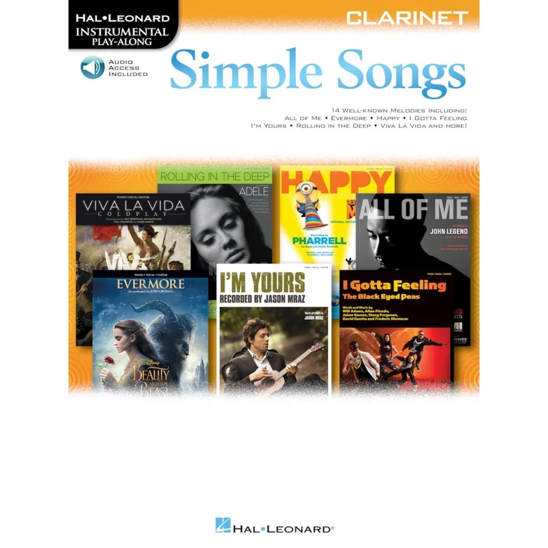 Hal Leonard Instrumental Play-Along: Simple Songs – Clarinet