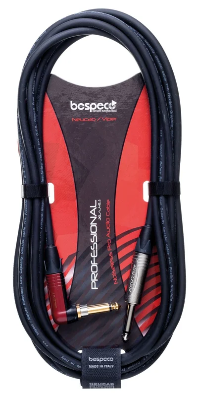BESPECO NCP300SL CAVO JACK/JACK 90° 6,3 MM 3 METRI NCP-300-SL