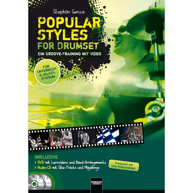 Helbling Verlag Popular Styles For Drumset 1