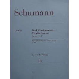 Drei Klaviersonaten fur die Jugend op. 118 Robert Schumann Book Pianoforte