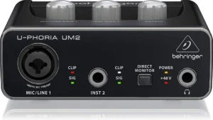 BEHRINGER UM2 INTERFACCIA SCHEDA AUDIO 2×2 USB CON PREAMP MICROFONICO XENYX