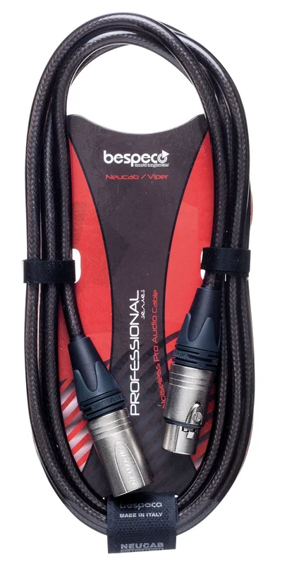 BESPECO NCMB600T CAVO XLR/XLR CANNON MASCHIO/FEMMINA 6 MT NCMB-600-T