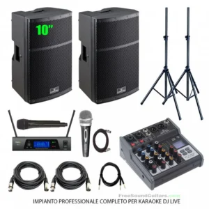 Hyper Top 10A Impianto Audio 1000W karaoke DJ Live