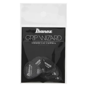 Ibanez PA16MRG-BK Rubber Grip Plectrums 0.8mm (Black)