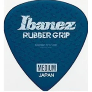 Ibanez PA16MRG-DB Rubber Grip Plectrums 0.8mm (Dark Blue)