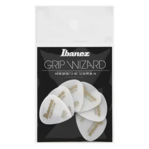 Ibanez PA16MRG-WH Rubber Grip Plectrums 0.8mm (White)