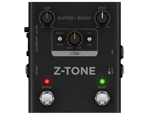 IK MULTIMEDIA Z-TONE BUFFER BOOST PEDALE PREAMP/DI PER CHITARRA E BASSO