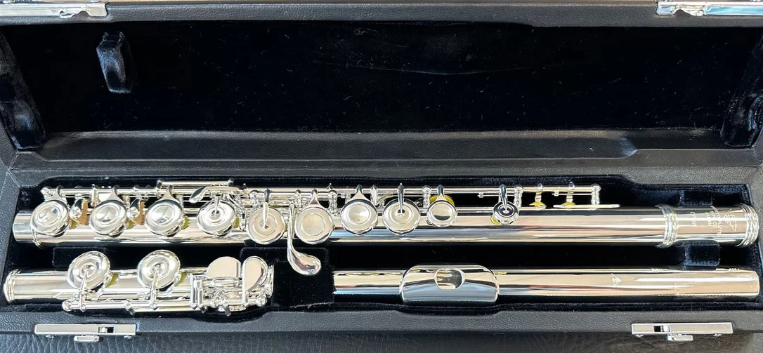 SANKYO PRIMA CF201 CE FLAUTO TRAVERSO ARTIGIANALE PROFESSIONALE CON TESTATA IN ARGENTO CF-201CE