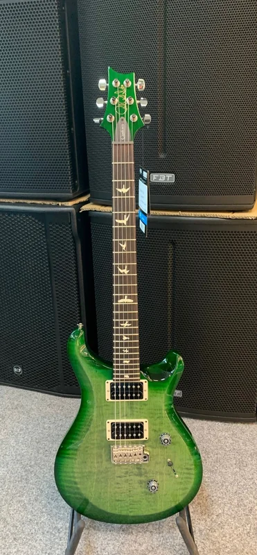 PRS S2 CUSTOM 24 CHITARRA ELETTRICA FLAME TRAMPAS GREEN