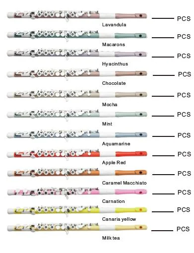 GUO FLUTE TOCCO FLAUTO TRAVERSO IN DO IN PLASTICA VARI COLORI