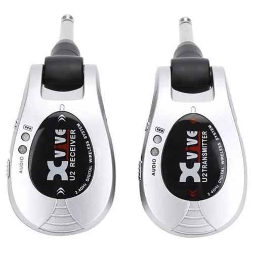 XVIVE U2 SILVER KIT TRASMETTITORE E RICEVITORE WIRELESS PER CHITARRA E BASSO