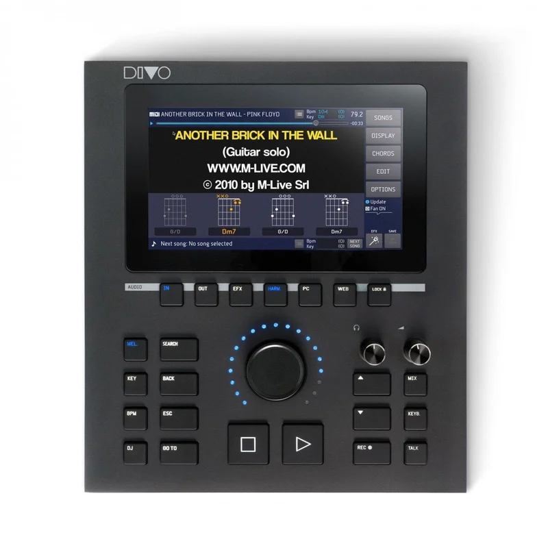 M-LIVE DIVO 64 GB LETTORE DI BASI PER KARAOKE, RIPRODUZIONE E ARCHIVIAZIONE DI BASI MUSICALI CON TOUCHSCREEN