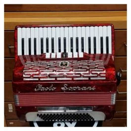 Paolo Soprani junior iii fisa 80 bassi 37 tasti 3/5 rossa