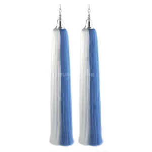 KLIER KG JK Lyra Tassels blue/white, pair