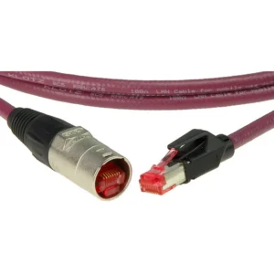 Klotz CAT-Network Cable, 3 m etherCON – RJ45, bordeauxviol.
