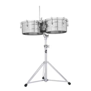 Latin Percussion Timbales Tito Puente LP255-S, 12″ & 13″, Stainless Steel