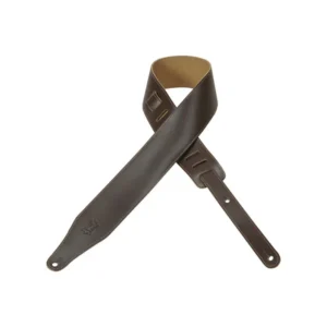 Levy’s Dm17-dbr Tracolla In Pelle Dark Brown 2 1/2″