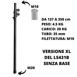 Palo estensione stativo Luci Gravity LS P 431 XL B