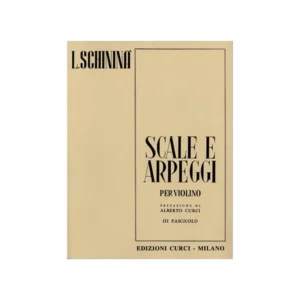 Luigi Schiniinà Scale e Arpeggi Per Viollino III Fascicolo