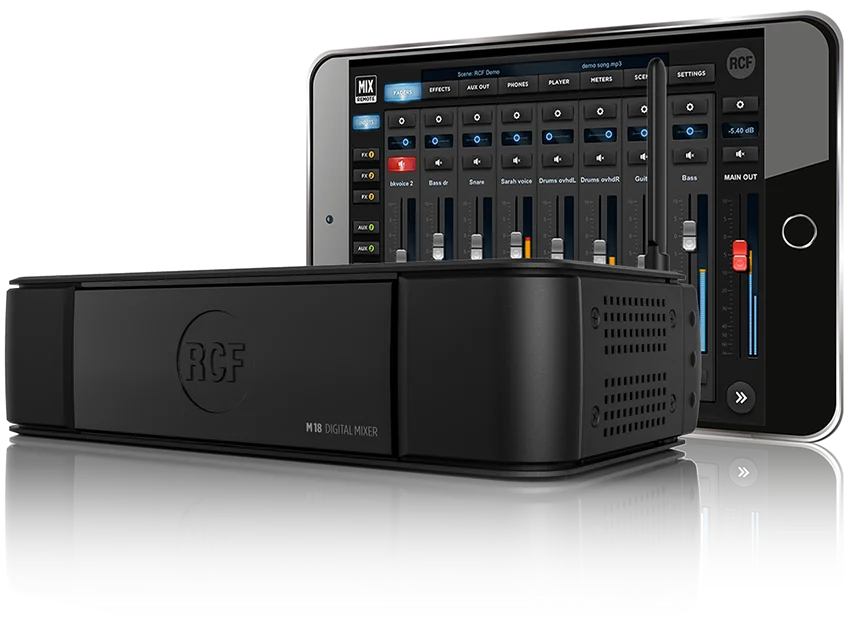RCF M18 MIXER 18 CANALI ANALOGICI CONTROLLABILE DA TABLET VIA WIFI