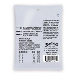 Martin & Co. ma550t authentic lifespan 2.0 medium phosphor bronze 13-56