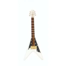 Calamita Agifty Chitarra Elettrica bianca 10cm