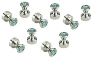 K&M 11581 MAGNETE CALAMITA Magneti calamite per leggio fermafogli set 10PZ magnete