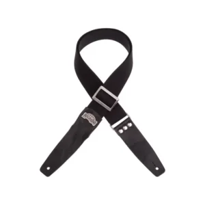 Magrabò Stripe SC Cotton Nero 5 cm terminali Tw inkle Nero, fibbia Recta Argento