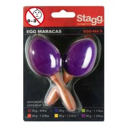 Stagg maracas uovo impugnatura corta 25g viola