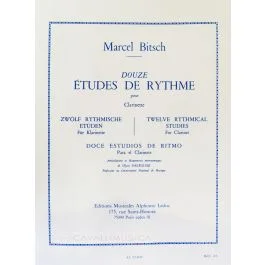 M.Bitsch 12 studi di ritmo per clarinetto