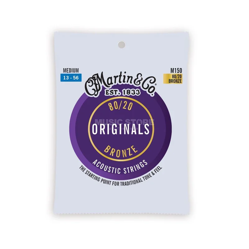 Martin Guitars A-Guitar Strings 13-56 M150 Bronze