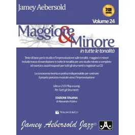 Maggiore & Minore Vol 24 + 2CD trad Italiana Autore Aebersold Jamey