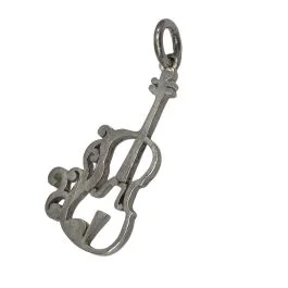 Ciondolo MD Violin in Argento Opaco