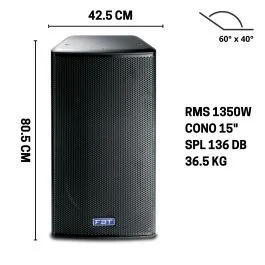 FBT MITUS 152A 1350W 15″ – Diffusore Attivo Professionale | Cavallimusica