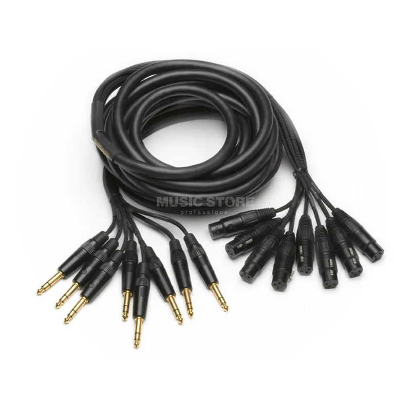 Mogami Gold Series Multicore 8x 6m XLR female > Jack sym.