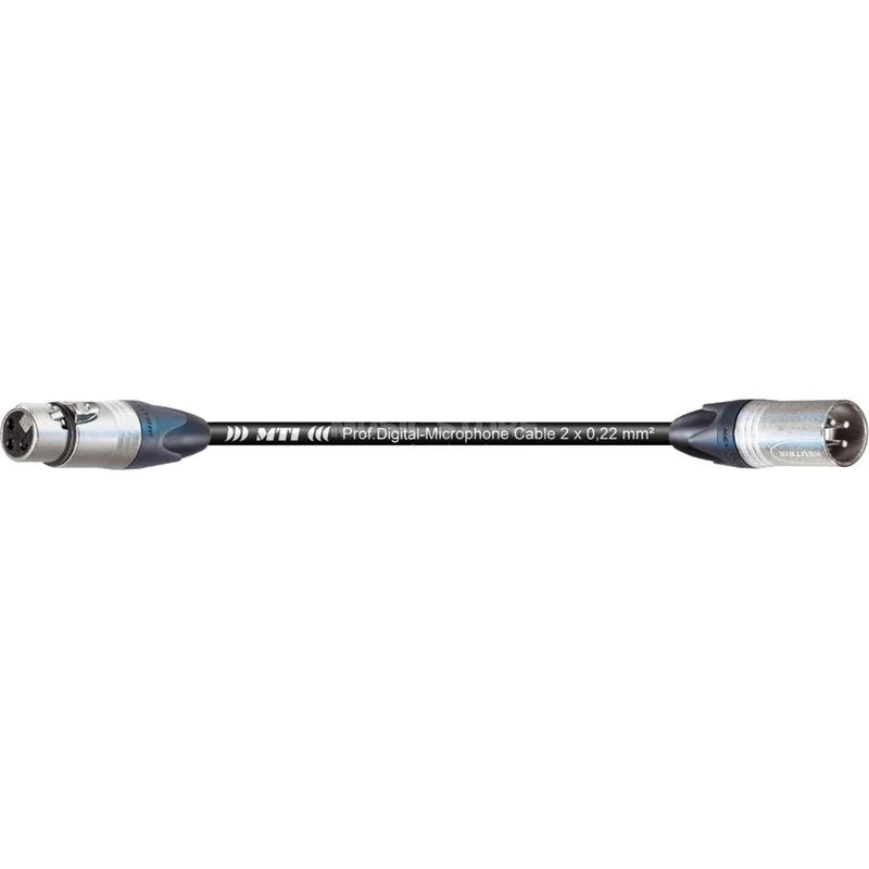 MTI FMX3-SW Microphone Cable XLR, Neutrik, Black, 5.0m