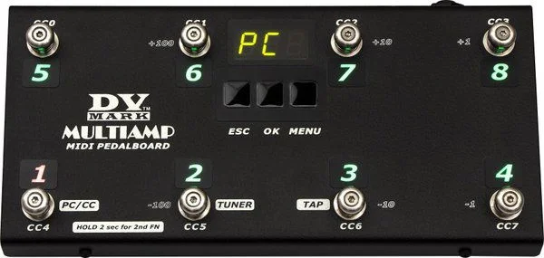 DV MARK MULTIAMP MIDI PEDALBOARD PEDALIERA MULTIAMP MIDI